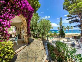 Villa with botanic garden in front of the beach